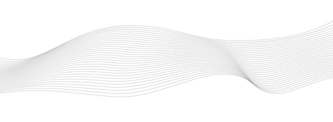 Poster - Futuristic digital lines wave background. Web wavy banner geometric shape with digital flowing presentation and creative vector design