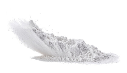 Wall Mural - white flour or powder isolated on transparent background cutout