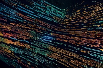 Poster - abstract binary background