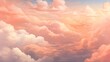 Background with clouds in beautiful peach colors trend years 2024.
