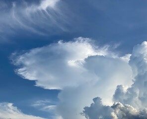 blue sky with clouds