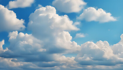 Wall Mural - blue sky with clouds