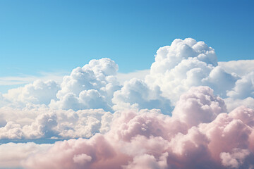 Aufkleber - Minimalist cloudscape rendered in a symphony of abstract shapes, capturing the fleeting beauty of the sky.