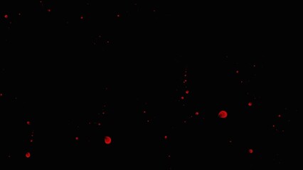 Wall Mural - Abstract colorful splash on black background. Loop able modern animation