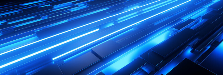Electric Blue Bars Dynamic Background 