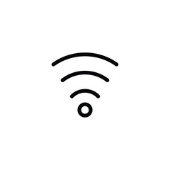 Fototapete - Wifi Icon Black. Wi Fi vector icon.