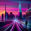 futuristic city skyline 
