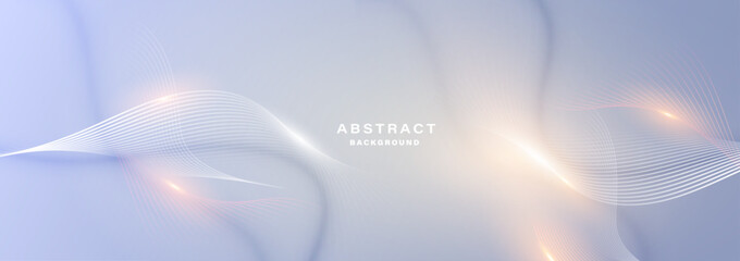 Wall Mural - 	
Modern abstract background with flowing particles. Digital future technology concept. vector illustration.	

