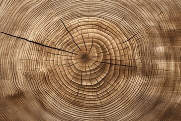  Old wooden oak tree cut surface.