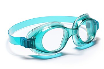 Wall Mural - Swimming goggles isolated on white background.