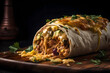 Burritos. A close up magazine quality image of a delicious Burrito 