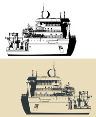 Wall Mural - Research vessel