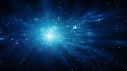 the deep galaxy is illuminated by the glow of the star field.