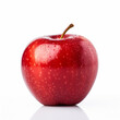 red apple fruit on a white background