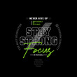 stay strong typography t-shirt and apparel design.
