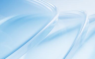 Poster - abstract curve glass geometry background, 3d rendering.