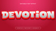 © SyahCreation - Pink and white devotion 3d editable text effect - font style