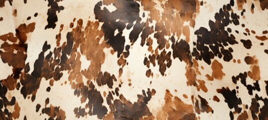 Abstract brown cow skin texture background. Generative AI technology.