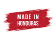 Brush style made in Honduras banner vector design illustration