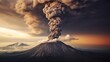Details of sprouting hot cloud on volcanic eruption