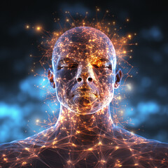 Wall Mural - Awakening the Spirit: Humanity's Connection to the Universe