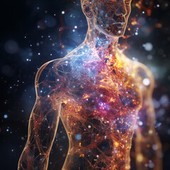 Wall Mural - Awakening the Spirit: Humanity's Connection to the Universe