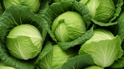 Healthy, natural and cabbage background in studio for farming, organic produce and lifestyle. Fresh, summer food and health meal closeup for eco farm market, fibre diet and vegetable agriculture