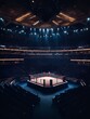 © Usman - A Boxing Ring Illuminated at Night