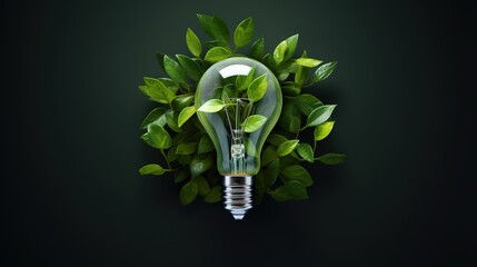 Hand holding light bulb against nature on green leaf with energy sources, Sustainable developmen and responsible environmental, Energy sources for renewable, Ecology concept