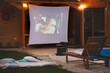 © Impact Photography - Home summer evening poolside open air cinema