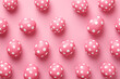 pattern of pink and white easter eggs over pink background happy easter wallpaper