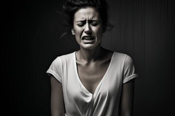 Poster - Woman with very angry look on her face.