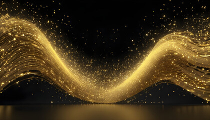 Wall Mural - abstract background with glowing lines