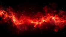 Red Fiery Abstract Flames Background.