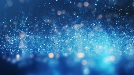 Aufkleber - Abstract background of dark blue particles and soft blurred glow.
