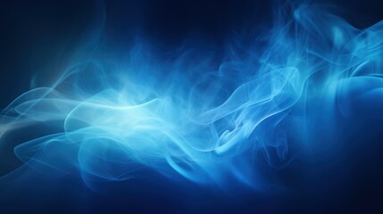 Aufkleber - Abstract background of dark blue particles and soft blurred glow.