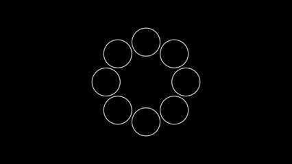 Loading circle modern animation 4k Footage