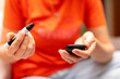 © nazif - Diabetes doing blood glucose measurement