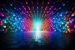 carnival background disco glowing wall colorful background