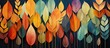 wiosenna tapeta w kolorowe liście