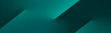 Fototapeta Konie - Black dark blue green teal cyan petrol jade abstract background. Geometric shape. 3d effect. Line triangle angle polygon wave. Color gradient. Light glow neon flash metal metallic. Design. Futuristic