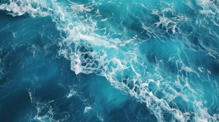 Wall Mural - surface waves, sea water, strong winds,