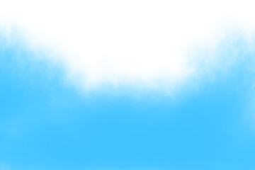 Wall Mural - Blue smoke isolated on white transparent background. vector of blue fume or vapor