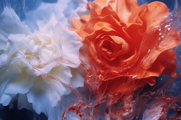Poster - Abstract depiction of deadly petals unfolding, revealing their beauty laced with toxicity.