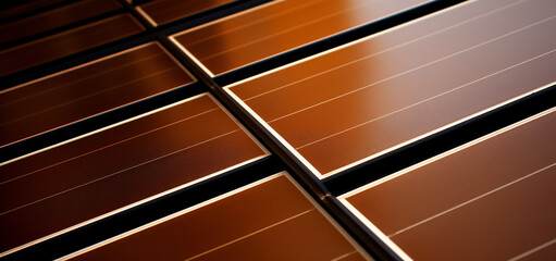 Wall Mural - closeup of solar panels - copyspace