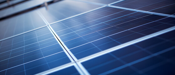 Wall Mural - closeup of solar panels - copyspace