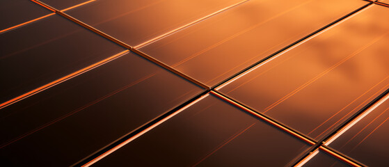 Wall Mural - closeup of solar panels - copyspace