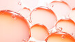 Smooth glycerin serum with moisturizing bubbles, isolated on a white background.