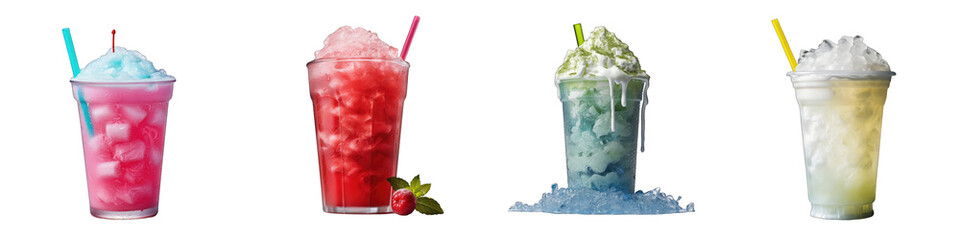 Poster - Slush Hyperrealistic Highly Detailed Isolated On Transparent Background Png File