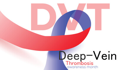 Deep vein thrombosis awareness month. background, banner, card, poster, template. Vector illustration.